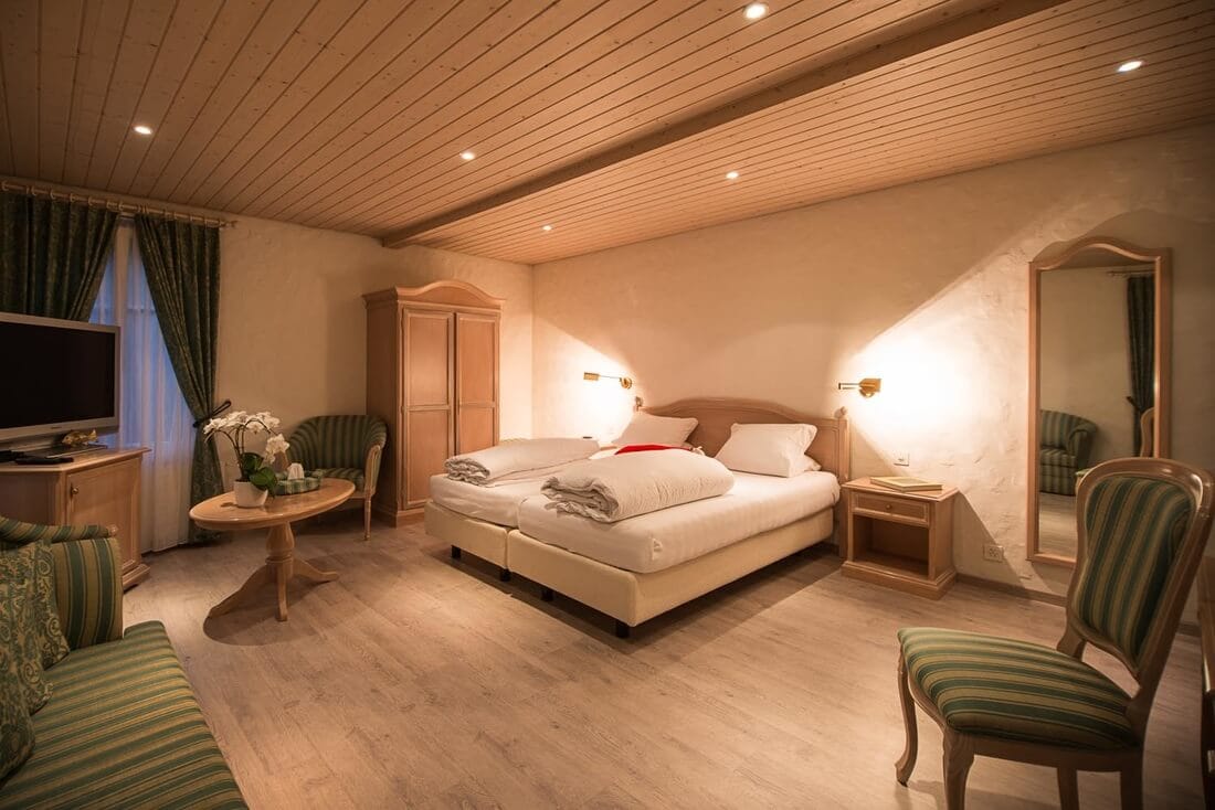 Hotelzimmer Mini Suite in Magden gemütlich eingerichetet.